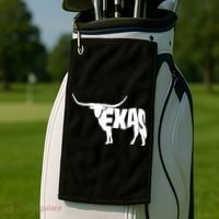 Texas Word Mashup Longhorn Golf Towel thumb 2