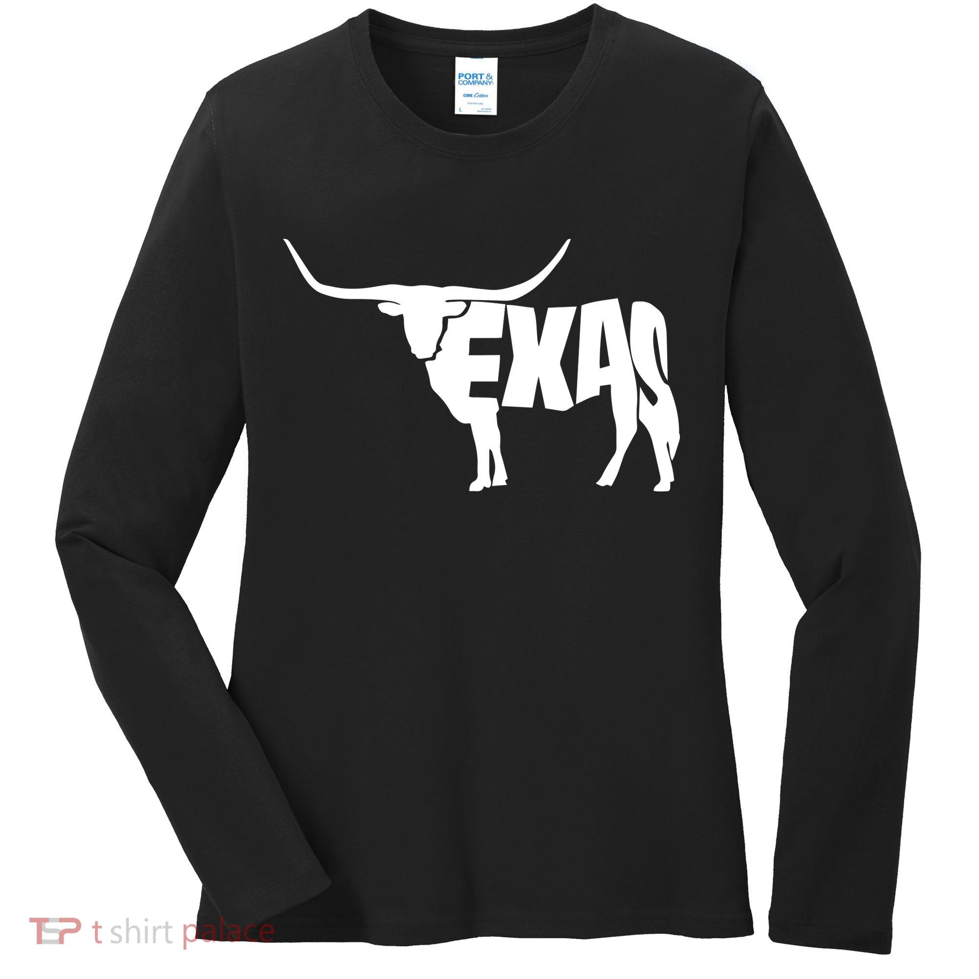 Texas Word Mashup Longhorn Women's Long Sleeve Shirt