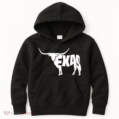 Texas Word Mashup Longhorn Kids Hoodie