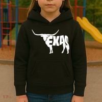 Texas Word Mashup Longhorn Kids Hoodie thumb 3