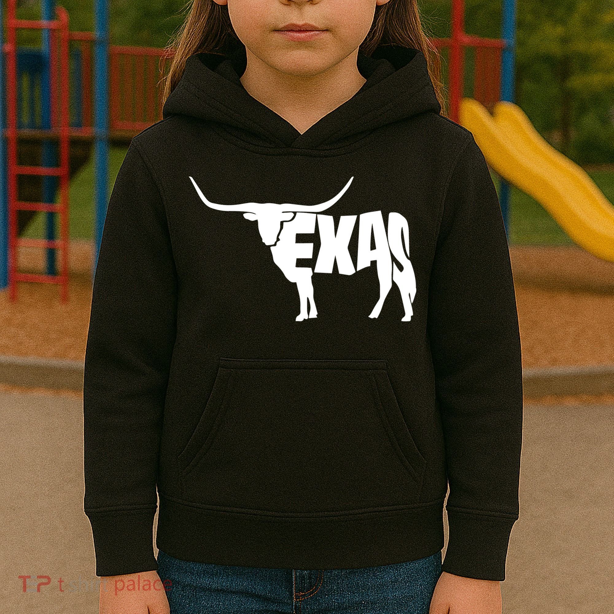 Texas Word Mashup Longhorn Kids Hoodie