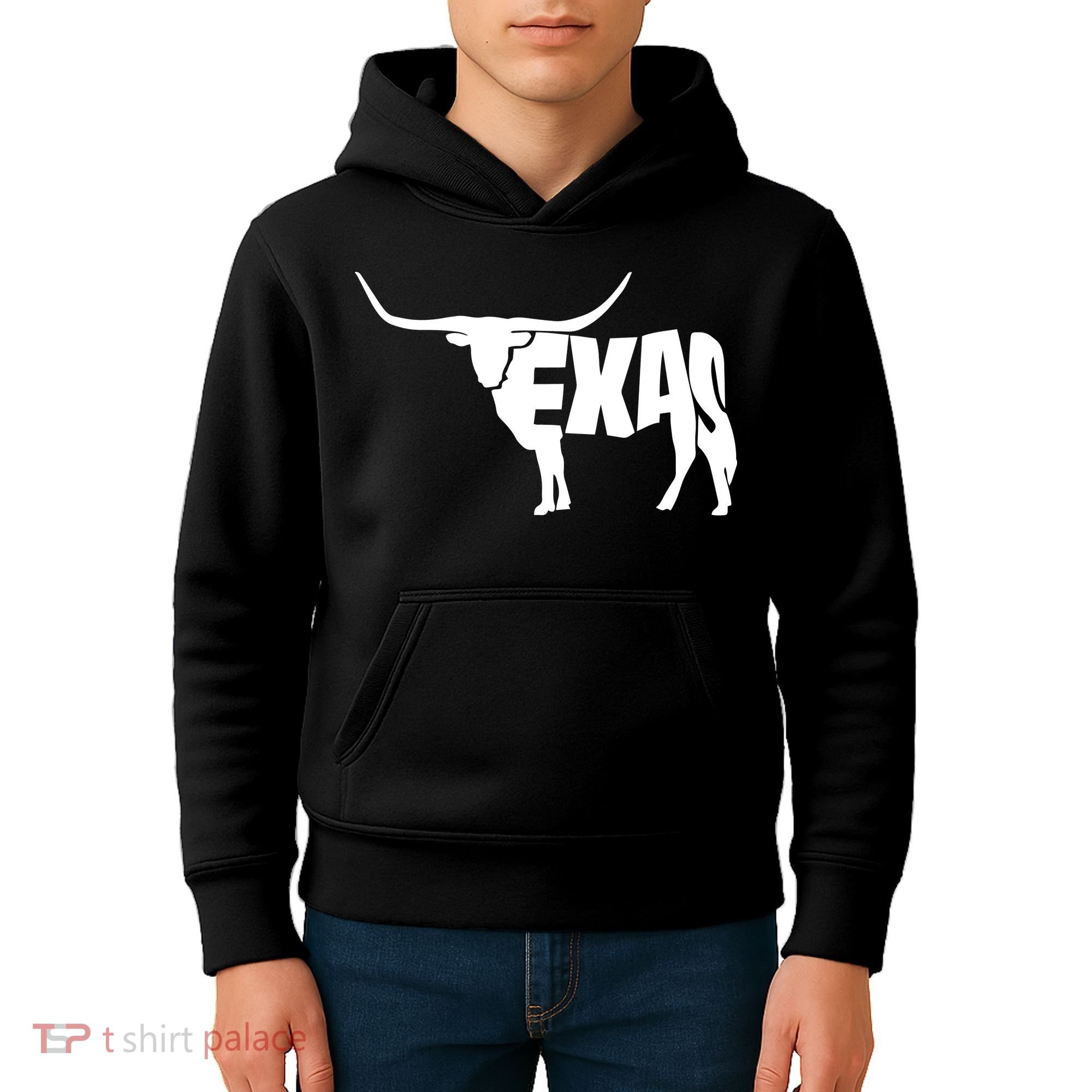 Texas Word Mashup Longhorn Kids Hoodie
