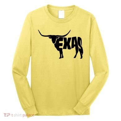 Texas Word Mashup Longhorn Long Sleeve Shirt