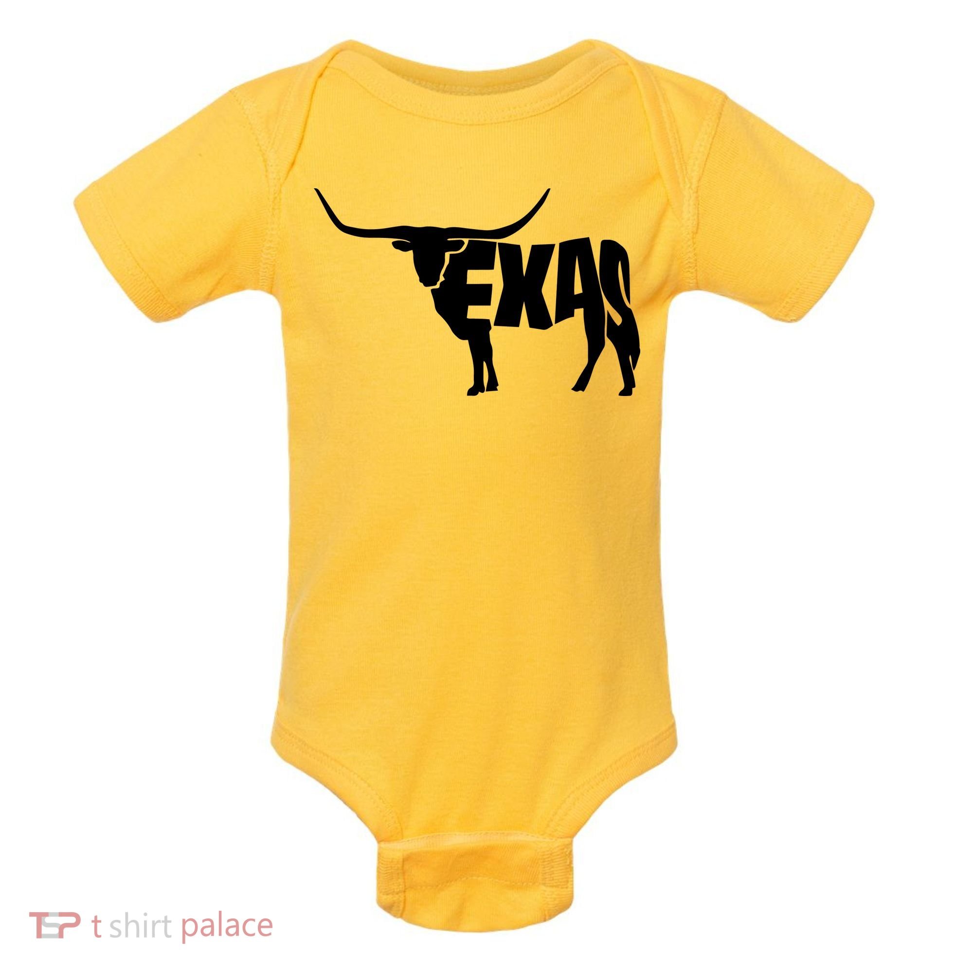 Texas Word Mashup Longhorn Baby Bodysuit