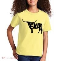 Texas Word Mashup Longhorn Kids T-Shirt thumb 2