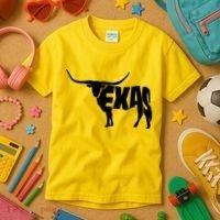 Texas Word Mashup Longhorn Kids T-Shirt thumb 3