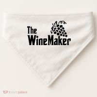 The Wine Maker Vinyard Winery Wine Making Grapes Winemaker USA-Made Doggie Bandana thumb 0