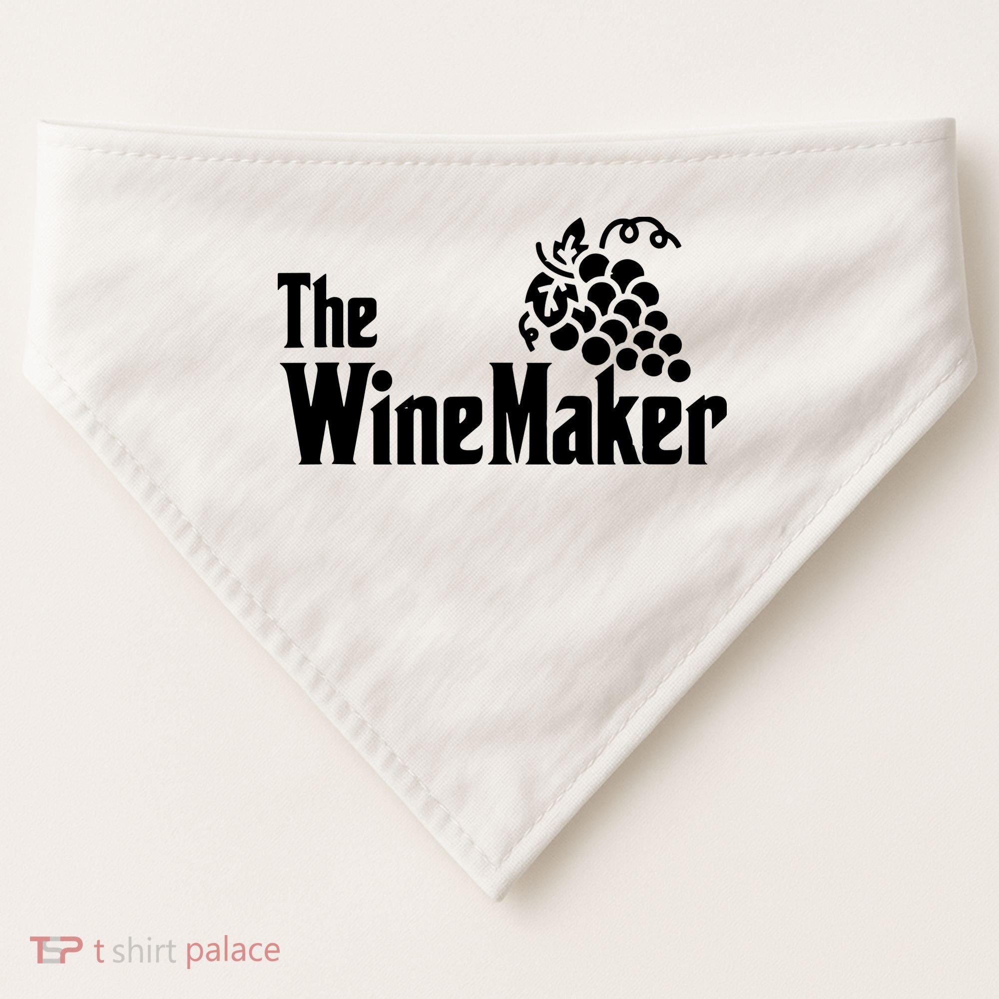 The Wine Maker Vinyard Winery Wine Making Grapes Winemaker USA-Made Doggie Bandana