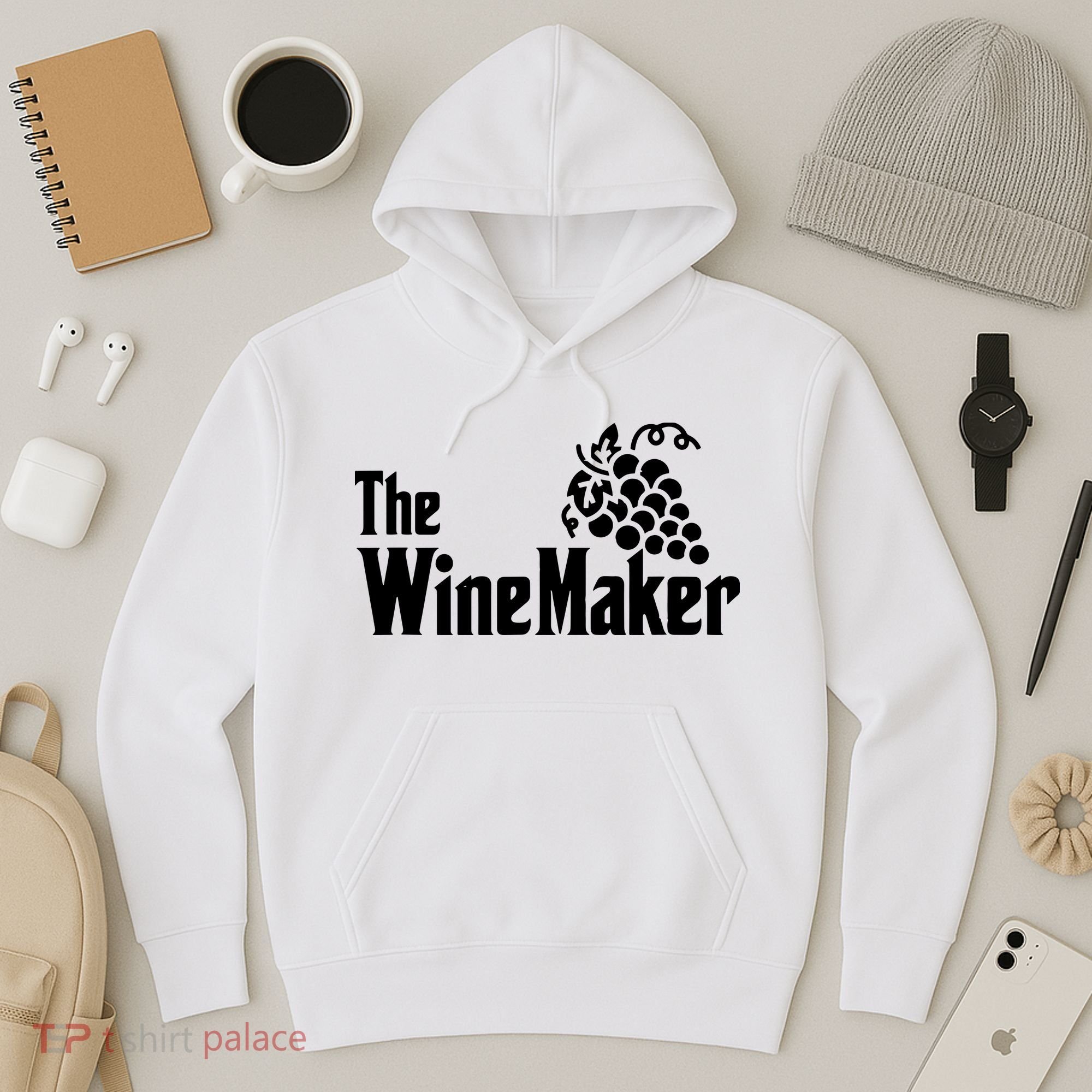 The Wine Maker Vinyard Winery Wine Making Grapes Winemaker Hoodie