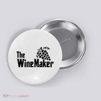 The Wine Maker Vinyard Winery Wine Making Grapes Winemaker Button thumb 0