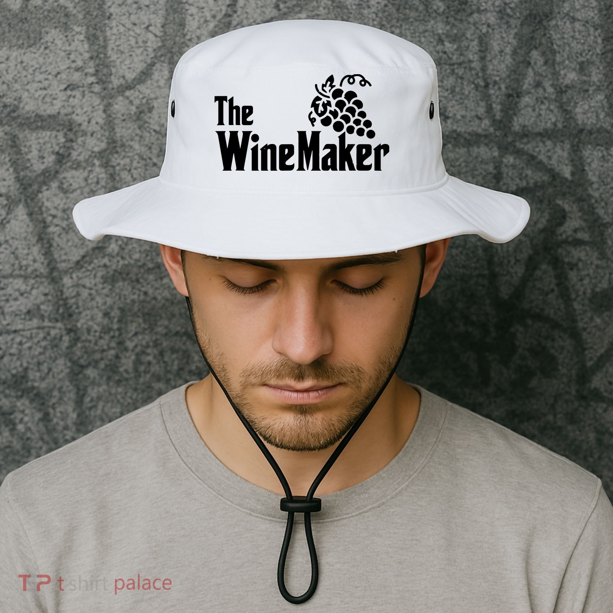 The Wine Maker Vinyard Winery Wine Making Grapes Winemaker Bucket Hat