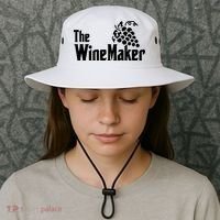 The Wine Maker Vinyard Winery Wine Making Grapes Winemaker Bucket Hat thumb 3
