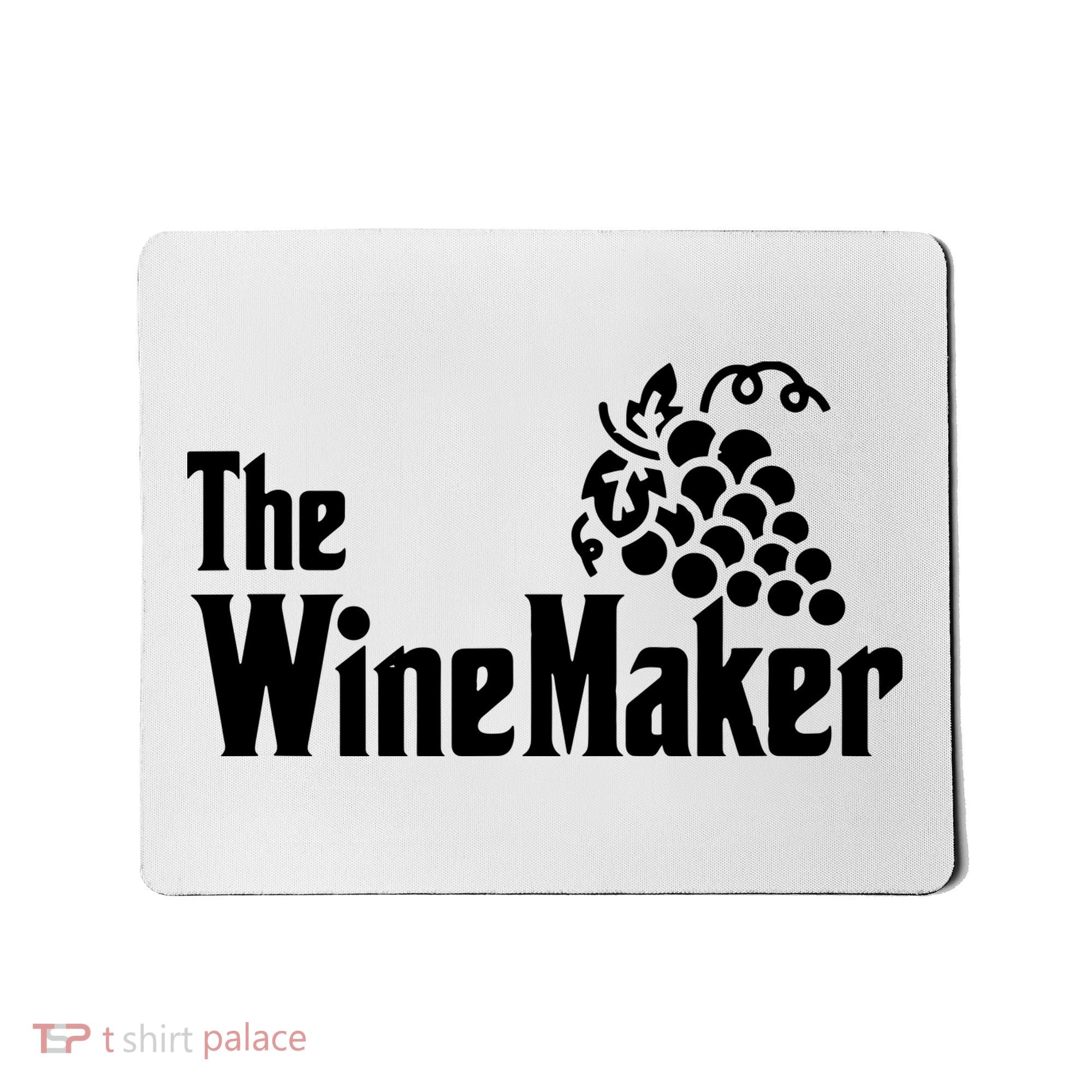 The Wine Maker Vinyard Winery Wine Making Grapes Winemaker Mousepad