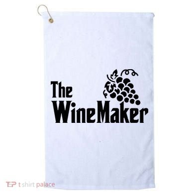 The Wine Maker Vinyard Winery Wine Making Grapes Winemaker Golf Towel