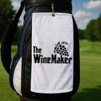 The Wine Maker Vinyard Winery Wine Making Grapes Winemaker Golf Towel thumb 2