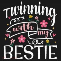 Twinning With My Bestie Girl Twin Day Best Friend BFF Cute T-Shirt thumb 7
