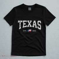 Texas Women Men Kids Texas State Map Flag Distressed T-Shirt thumb 5