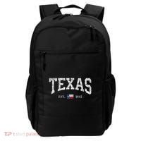 Texas Women Men Kids Texas State Map Flag Distressed Backpack thumb 0