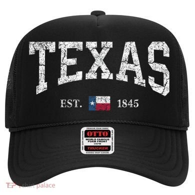 Texas Women Men Kids Texas State Map Flag Distressed Hat