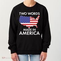 Two Words Made In America Women's Sweatshirt thumb 0