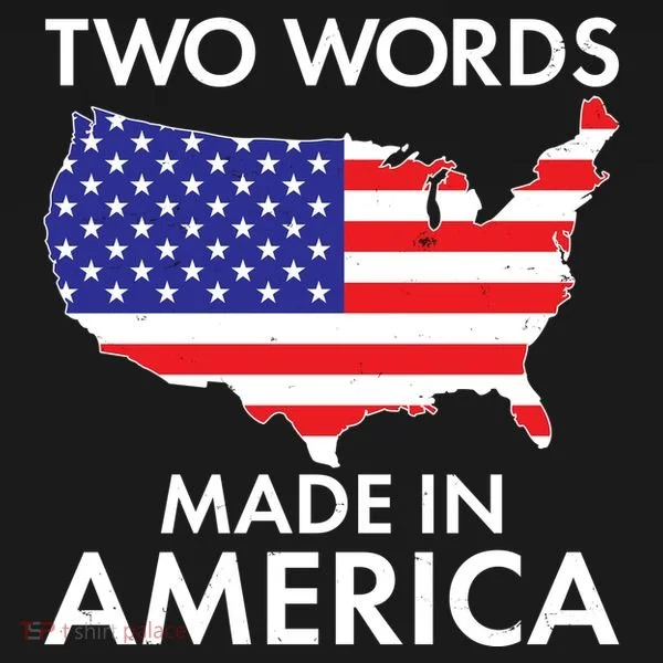Two Words Made In America Toddler Hoodie