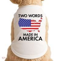 Two Words Made In America Doggie Tank thumb 0
