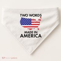 Two Words Made In America USA-Made Doggie Bandana thumb 0