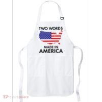 Two Words Made In America Apron thumb 0