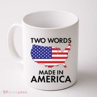 Two Words Made In America Coffee Mug thumb 0