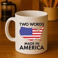 Two Words Made In America Coffee Mug thumb 4