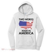 Two Words Made In America Women's Hoodie thumb 0