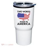 Two Words Made In America Tumbler thumb 0
