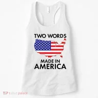 Two Words Made In America Women's Tank Top thumb 0