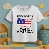 Two Words Made In America Toddler T-Shirt thumb 3