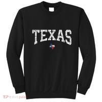 Texas Women Men Kids Texas State Map Flag Distressed Sweatshirt thumb 0