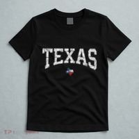 Texas Women Men Kids Texas State Map Flag Distressed T-Shirt thumb 5
