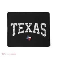 Texas Women Men Kids Texas State Map Flag Distressed Mousepad thumb 0