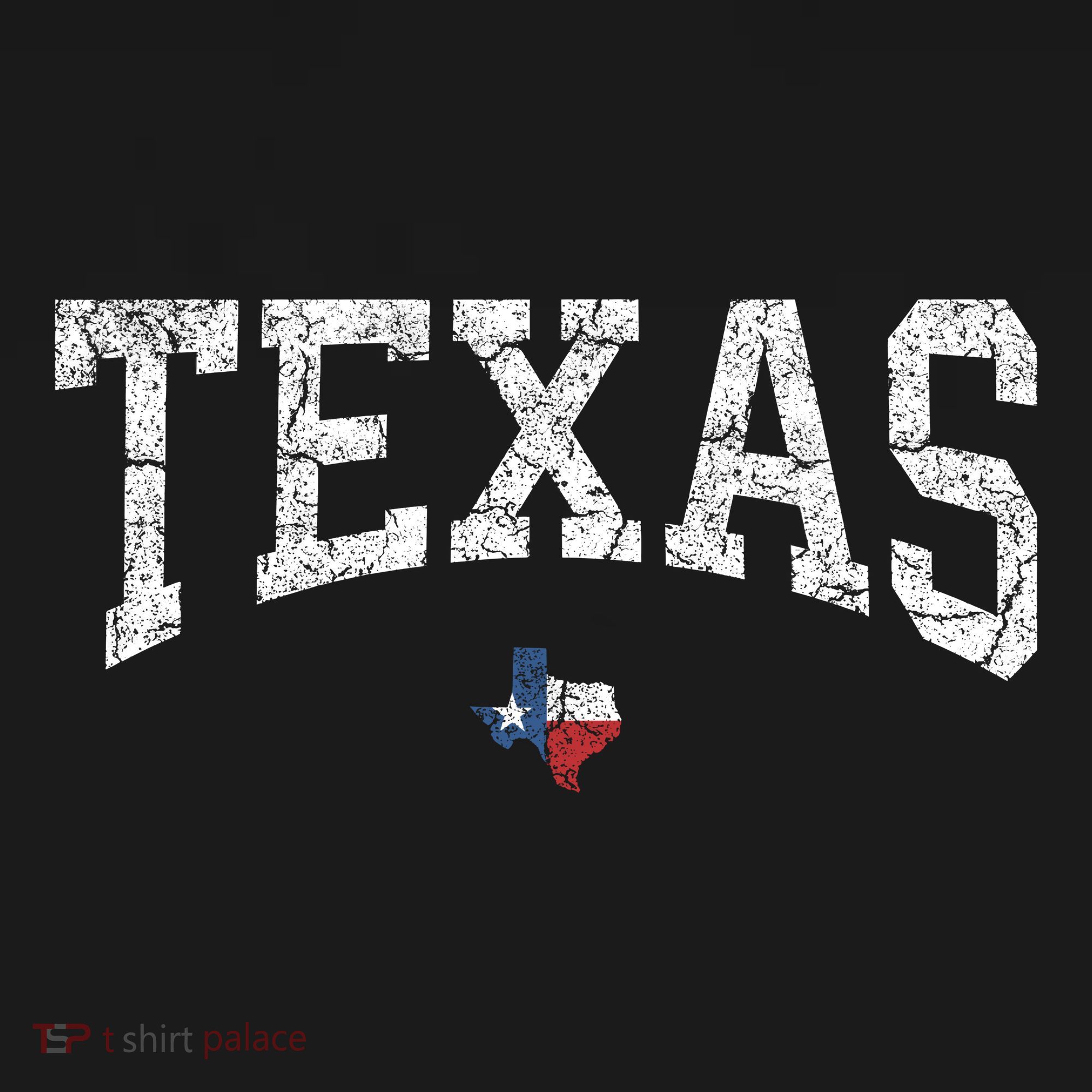 Texas Women Men Kids Texas State Map Flag Distressed Mousepad