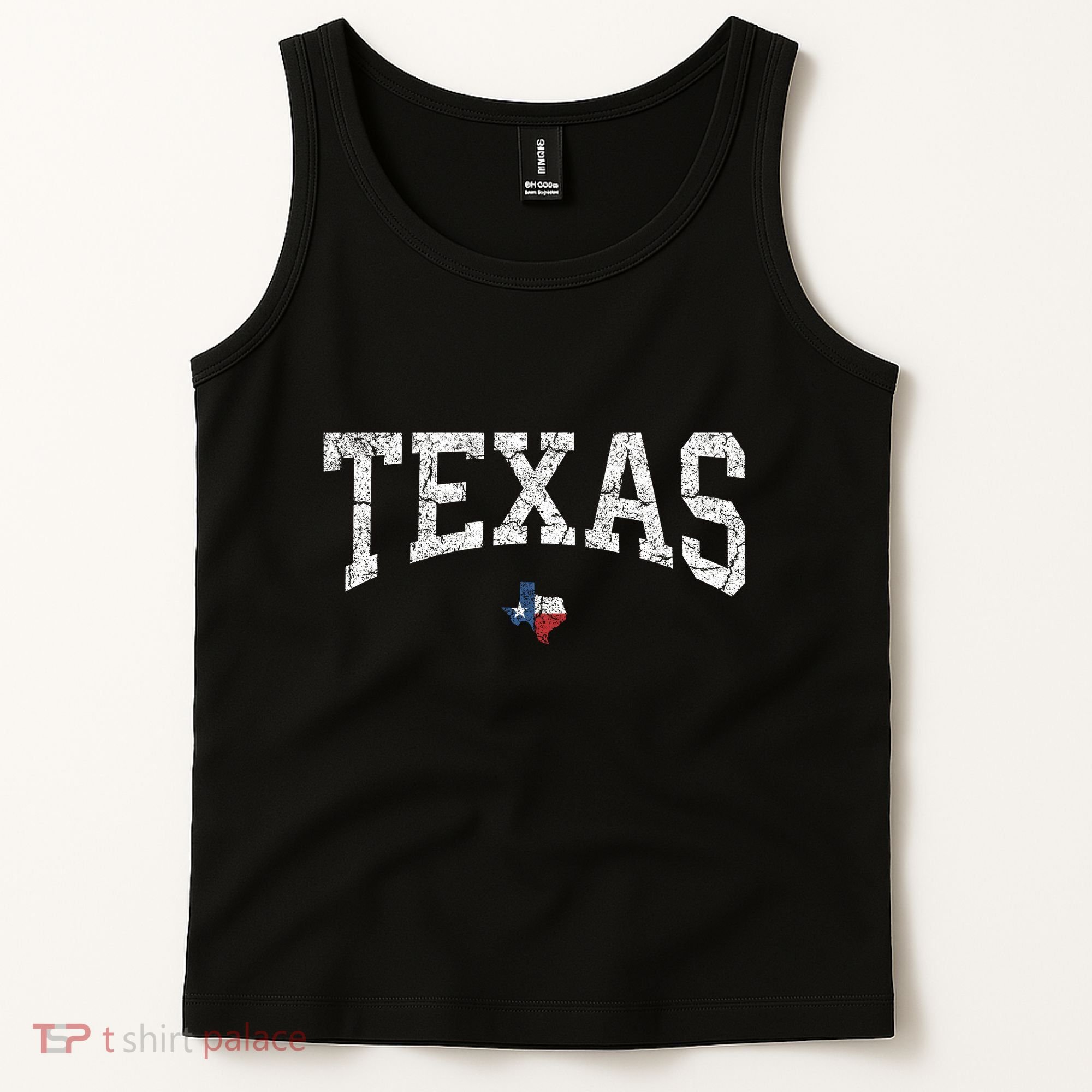 Texas Women Men Kids Texas State Map Flag Distressed Tank Top