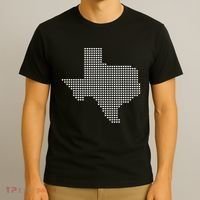 Texas Women Men Kids Texas State Map Made Of Hearts T-Shirt thumb 3