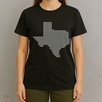 Texas Women Men Kids Texas State Map Made Of Hearts T-Shirt thumb 4
