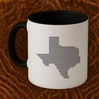Texas Women Men Kids Texas State Map Made Of Hearts Coffee Mug thumb 2