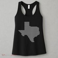 Texas Women Men Kids Texas State Map Made Of Hearts Women's Tank Top thumb 3