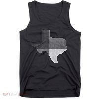 Texas Women Men Kids Texas State Map Made Of Hearts Tank Top thumb 0