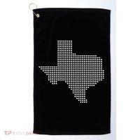 Texas Women Men Kids Texas State Map Made Of Hearts Golf Towel thumb 0