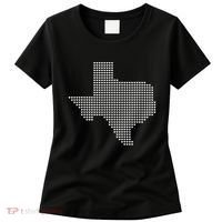 Texas Women Men Kids Texas State Map Made Of Hearts Women's T-Shirt thumb 0