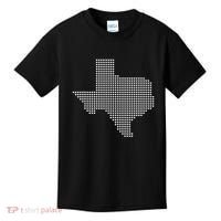 Texas Women Men Kids Texas State Map Made Of Hearts Kids T-Shirt thumb 0