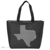 Texas Women Men Kids Texas State Map Made Of Hearts Tote Bag thumb 0