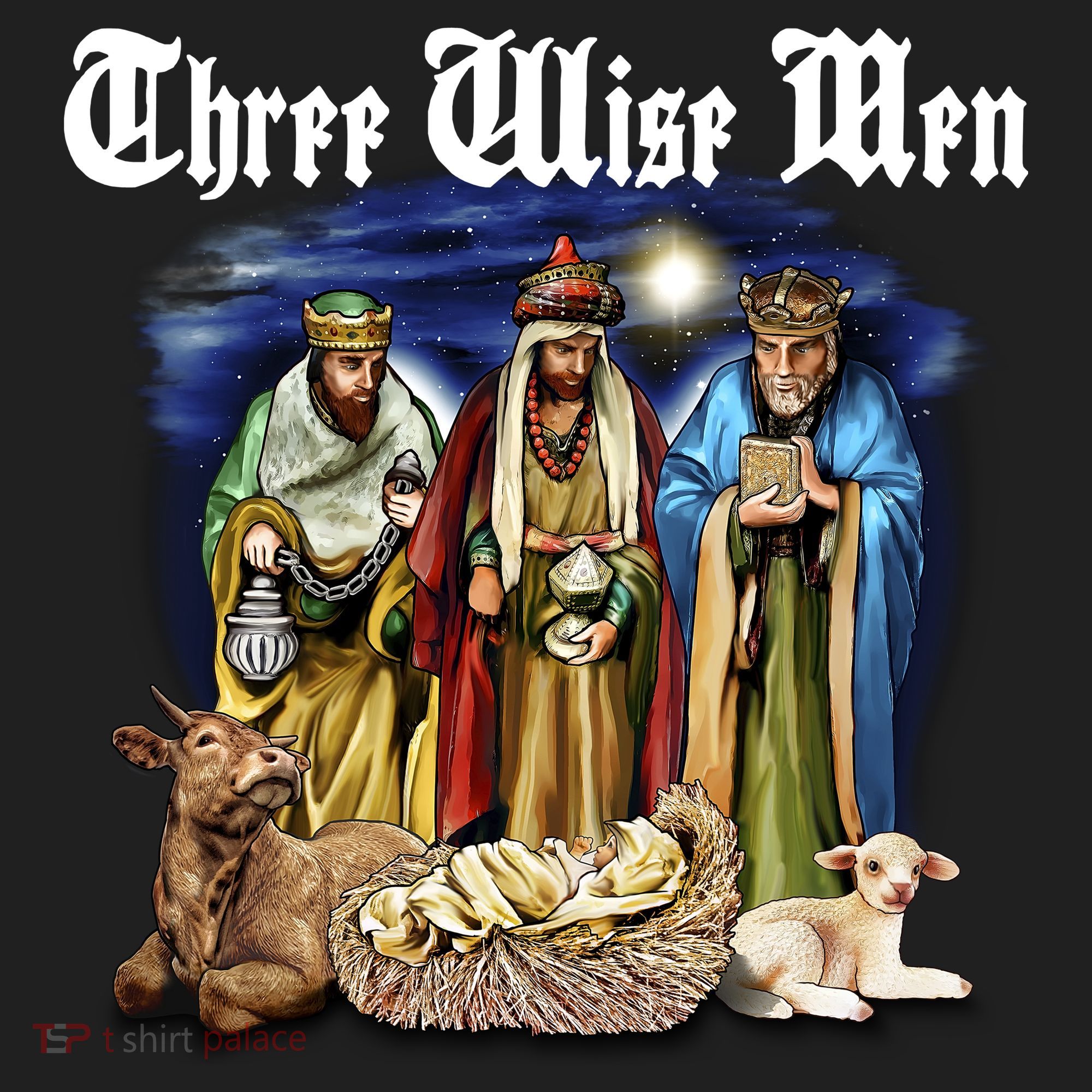 Three Wise Men Golf Towel