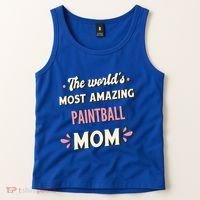 The World's Most Amazing Paintball Mom Gift Tank Top thumb 2